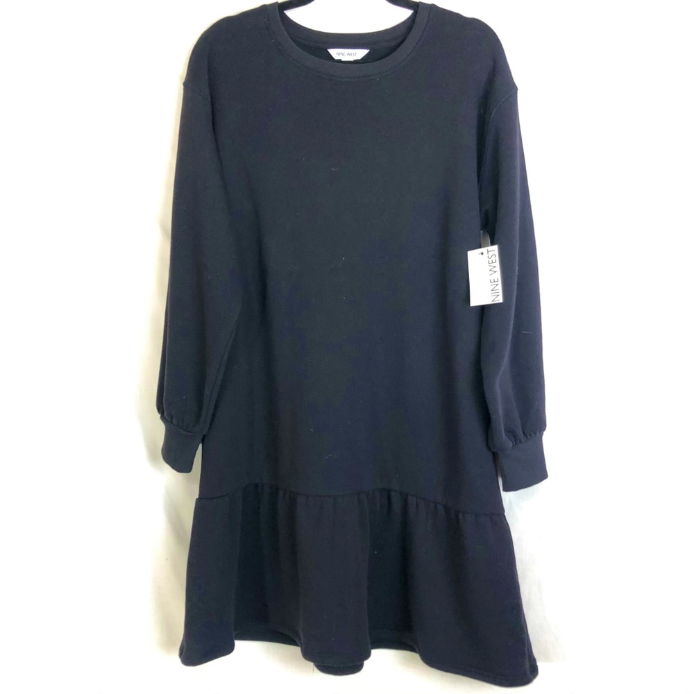 Nine West Black Long Sleeve Dress